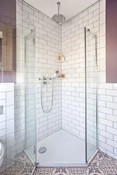 Shower Without Bathtub And Shower Cabin Photo