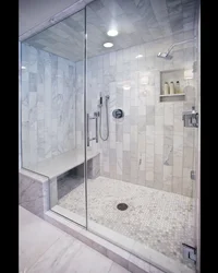Ваннасыз душ және душ кабинасының фотосуреті