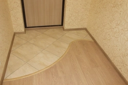 Floor coverings for the kitchen and hallway photo