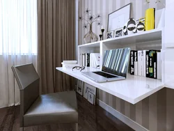 Computer table in kitchen design