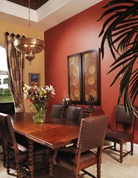 Terracotta color combination in the kitchen interior