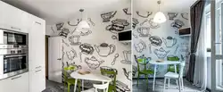 Drawing In The Kitchen On The Entire Wall Photo