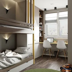 Дизайн спальни для троих