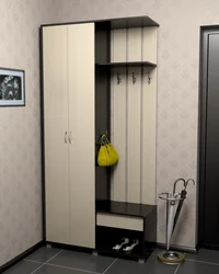 Photo of a closet in a small hallway