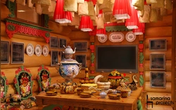 Kitchen Interior In Russian Style