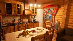Интерьер кухни в русском стиле