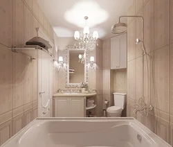 Классический дизайн маленькой ванной