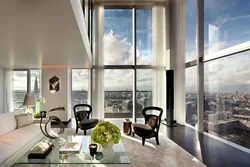 Apartment design with panoramic windows