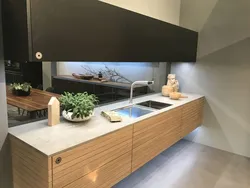 Парящая кухня с подсветкой фото