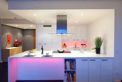 Floating Kitchen With Lighting Photo