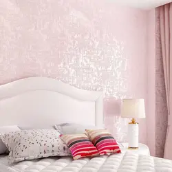 Розовые Обои В Спальне Фото
