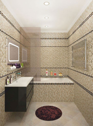 Ceramic bathroom tiles photo