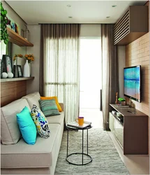 Living Room Design 13 Sq M With Balcony