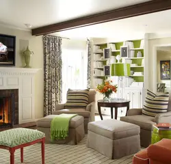 Accents in the living room interior photo