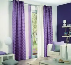Photo of curtains for the bedroom with flowers combined