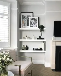 How To Design Shelves In The Living Room Photo