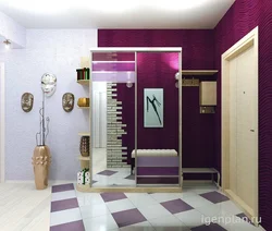 Hallways in purple photo