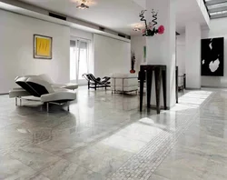 Marble Floors In The Living Room Interior