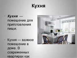 Интерьер кухни текст