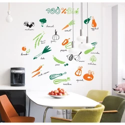 DIY drawings on the kitchen wall photo