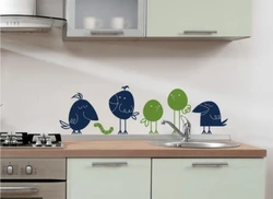 DIY Drawings On The Kitchen Wall Photo