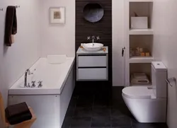 Küvet və lavabo ilə vanna dizaynı