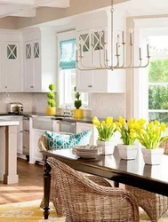 Flowers In The Kitchen Design Photo