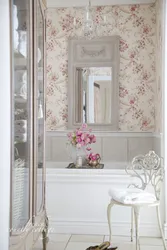 Country chic in the bathroom interior photo