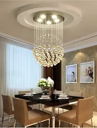 Chandeliers in the living room modern photos in the interior on a tension