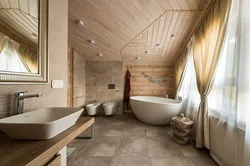 Timber bathtub photo