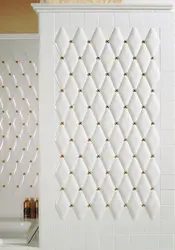 Rhombuses in the bathroom interior