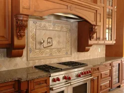 Klassik plitkali oshxona uchun backsplash dizayni