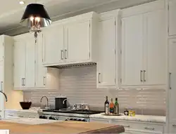 Klassik plitkali oshxona uchun backsplash dizayni