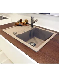 Photo sinks for the kitchen built into the countertop