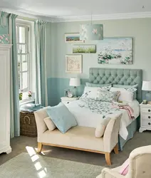 Мятная спальня дизайн