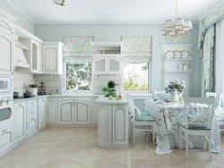 Furniture kitchen photo in Provence style