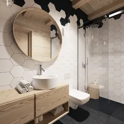 Interior bathroom honeycomb