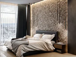 Photo Bedroom Design With Decorative Stone