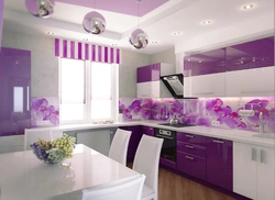 Фиолетовые Обои Для Кухни Фото