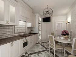 Classic kitchen design in light colors