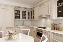 Classic kitchen design in light colors