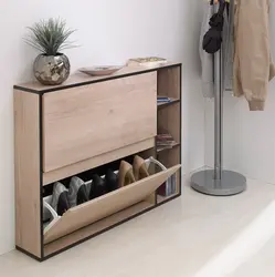 Shoe Rack Design For The Hallway In A Modern Style