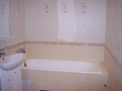 Bathroom renovation with pvc tiles photo