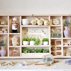 DIY Kitchen Shelves On The Wall Photo