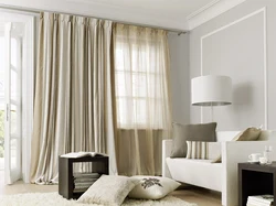 Linen in the living room interior photo