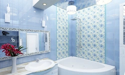 Photo Of Bathroom Design White And Blue