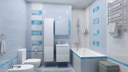 Photo Of Bathroom Design White And Blue