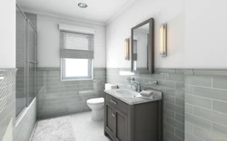 Combination Of Gray With Others In The Bathroom Interior