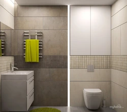 Combination Of Gray With Others In The Bathroom Interior