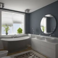 Сочетание серого цвета с другими в интерьере ванной
